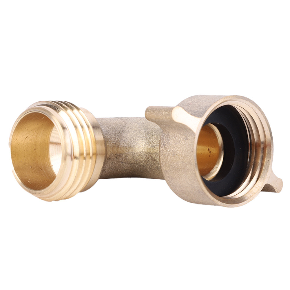 Heavy Duty Hose Adapter with Orings Brass Garden Hose Elbow On RV