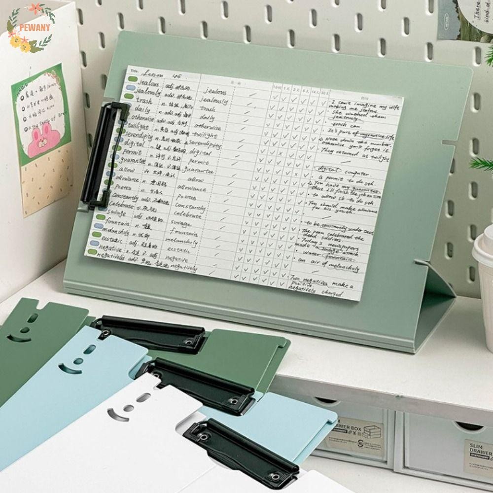 PEWANYZZ Stand File Folder, Writing Pad Folding A4 Board Clip Folder