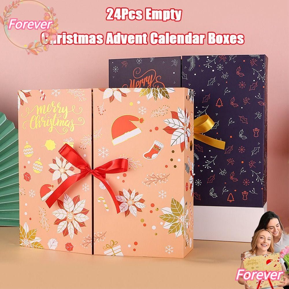 FOREVER 24Pcs 24 Days Advent Countdown Gifts Boxes, Empty DIY ...
