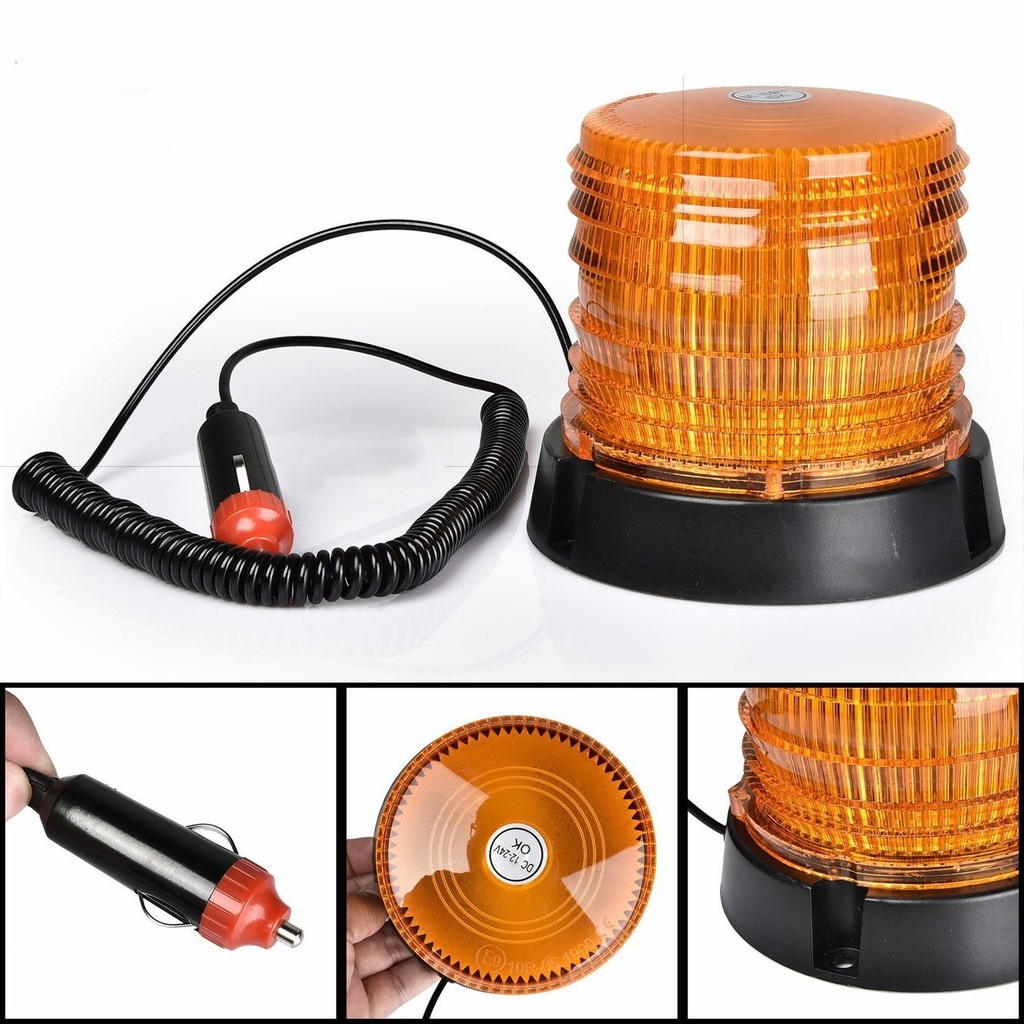 School Bus Highlight Warning Light 12-24V Round Ceiling Type Car led ...
