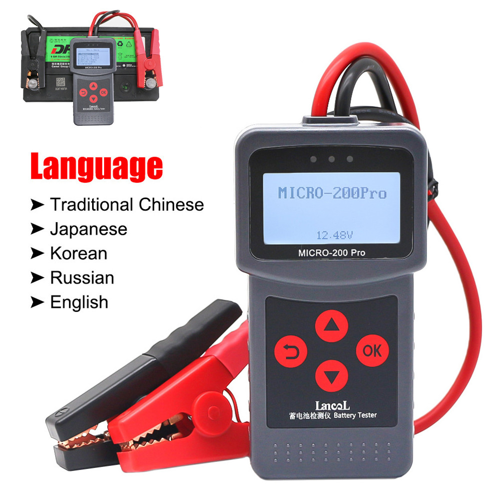 Battery Load Checker DC 7V-30V Automotive Battery Analyzer 40-2000CCA ...
