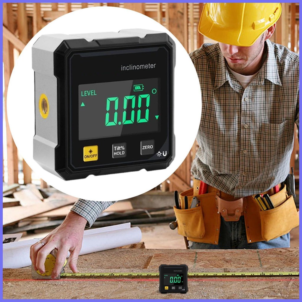 Digital Inclinometer Cube Inclinometer Box Level Tool for Woodworking ...