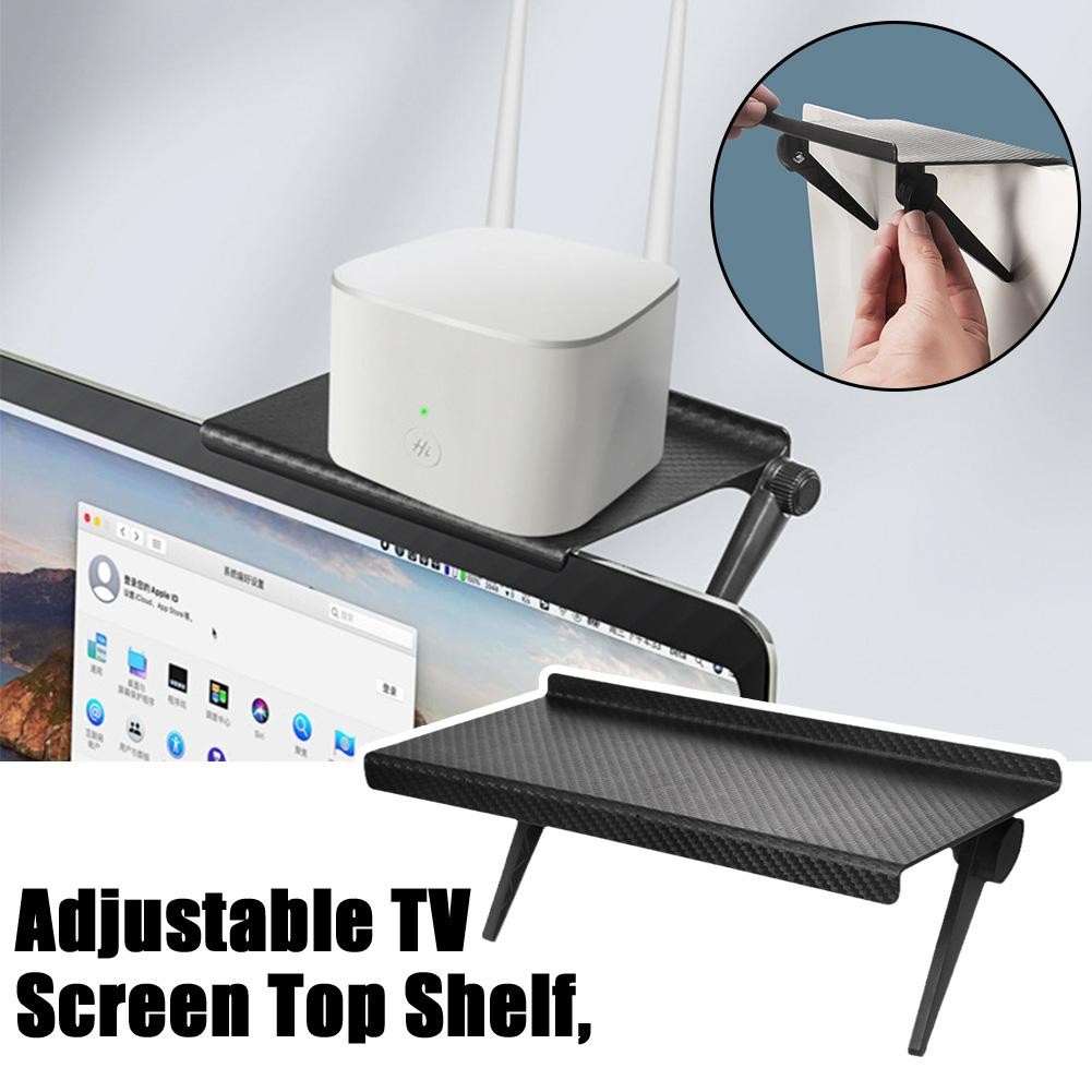 Home Organizer Adjustable Tv Screen Top Shelf Rack Stand Display Rack ...