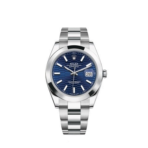 Business Charm Men's Watch, Rolex Datejust Calm Natural Blue Dial Date ...