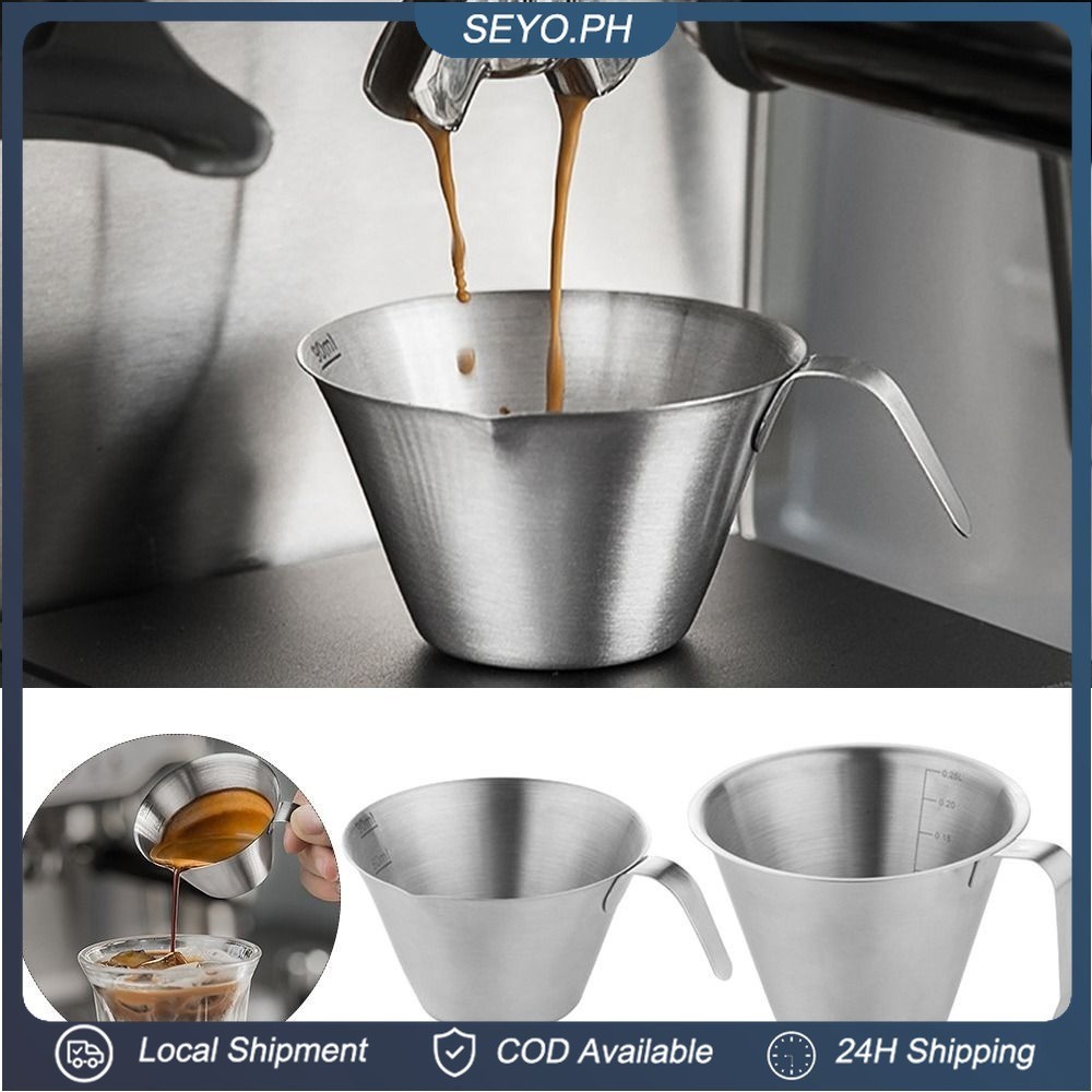 100ML Barista Latte Cups Stainless Steel Measuring Cup Coffee Measure