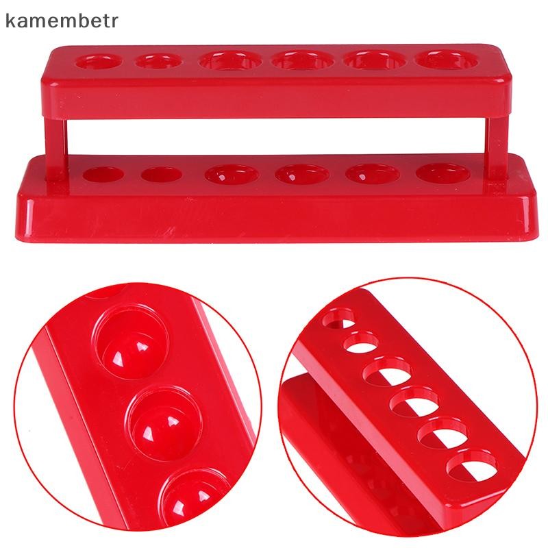 ka Laboratory Test Tube Holder 6 Hole Plastic Rack Red Stand Burette