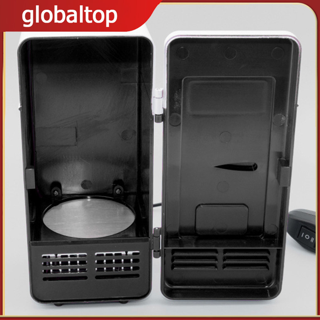 Car Mini Fridge Beverage Traveling Picnicking USB Drink Cans ...