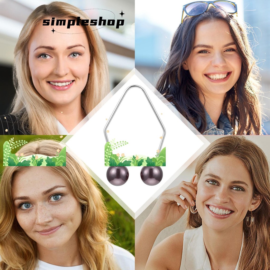 SIMPLE 1 Pair Dimple Trainer, Pearl Facial Beauty Tools Dimple Maker ...