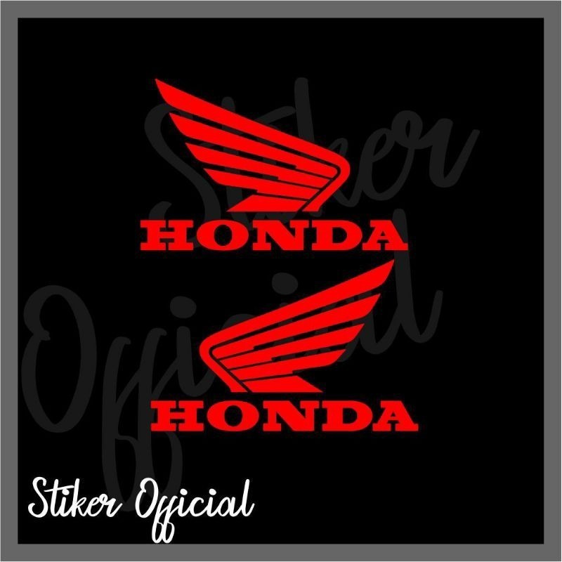 2 pcs Honda Logo Sticker Wings Sticker for Motorcycle Stickers ...