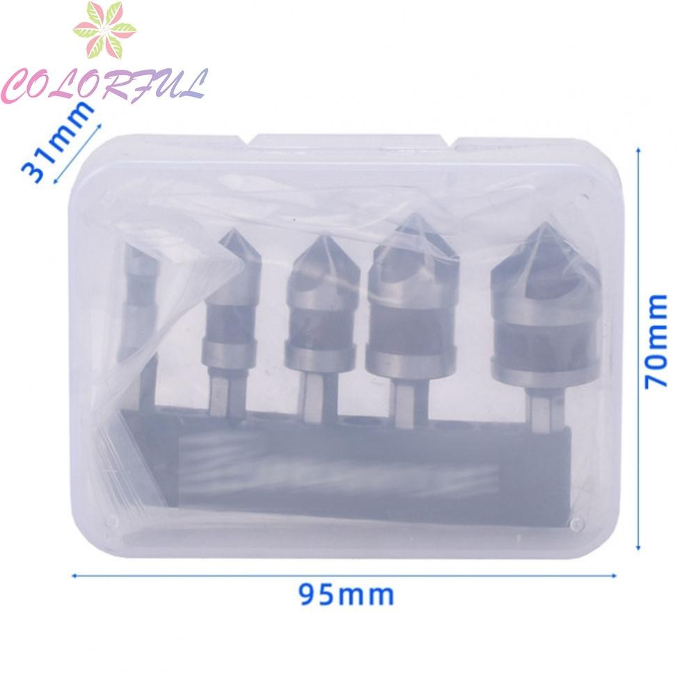 5 Flute Metal Drill Bit Reduce Vibration Smoother Drilling Prevents