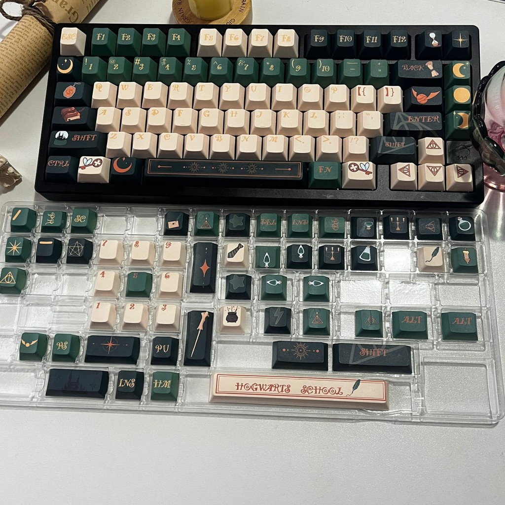 Slytherin Keycaps Cherry/MOA Profile PBT 130 Keys Keycap Five-sided ...