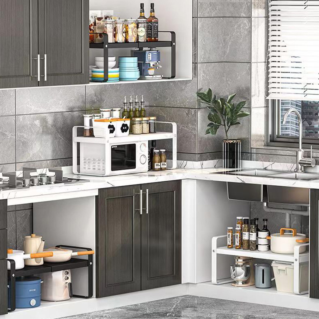 YHLAMP Expandable Microwave Oven Rack Stainless Steel Rack ...