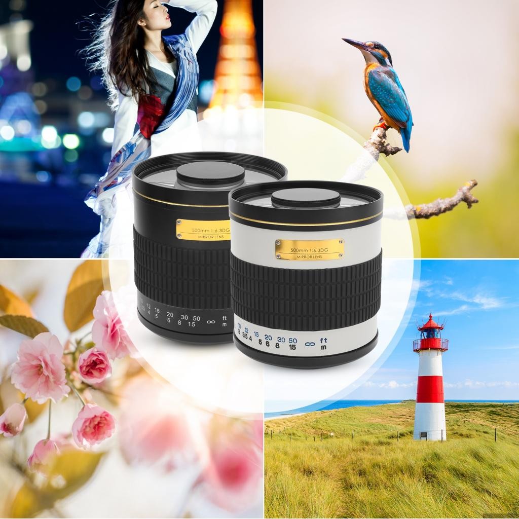 500mm F6.3 Ultra Telephoto Mirror Manual Focus Lens Fit for