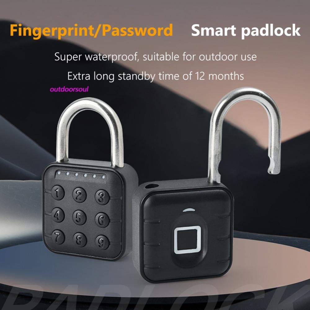 Anti Theft Padlock Keyless Fingerprint Padlock Luggage Password Lock