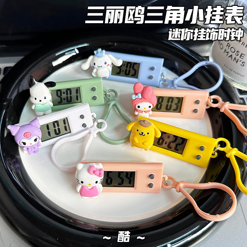 Mute timer small clock cat small pocket watch Portable Mini small clock ...