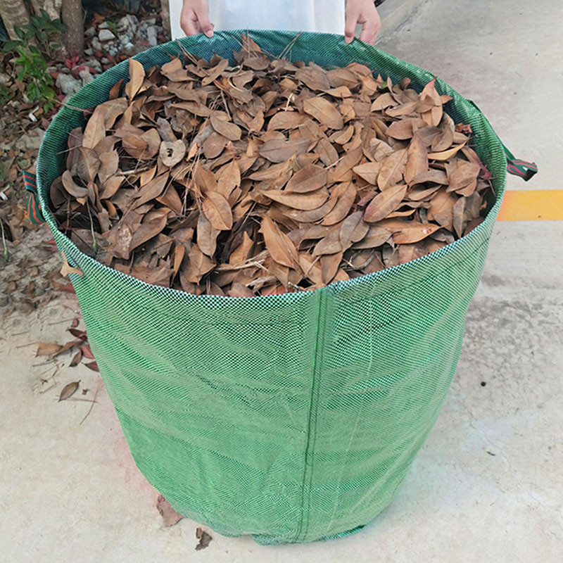 Waterproof PP Woven Garden Leaf Collection Bag For Fallen Leaves Lawn ...