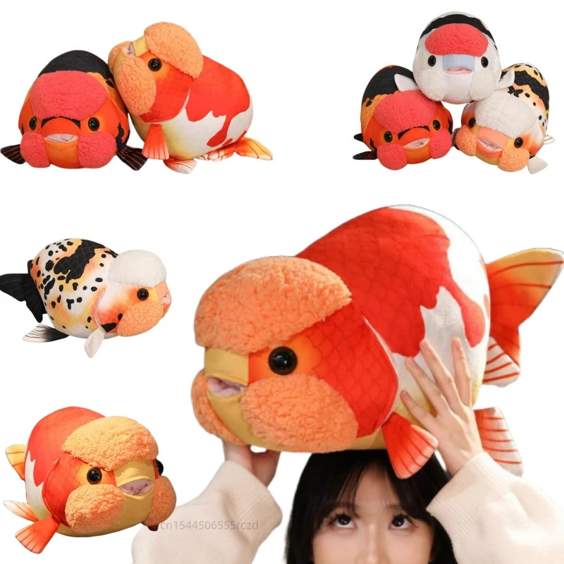 CCYOY 50cm Simulation Fat Goldfish Plush Doll Pillow Lifelike Cute Big ...