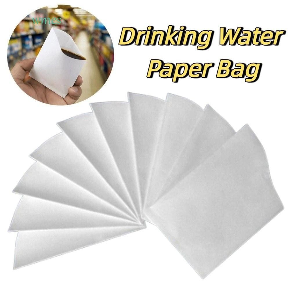 WMES1 500Pcs Disposable Paper Cups, Envelope Style Dustproof Drinking ...