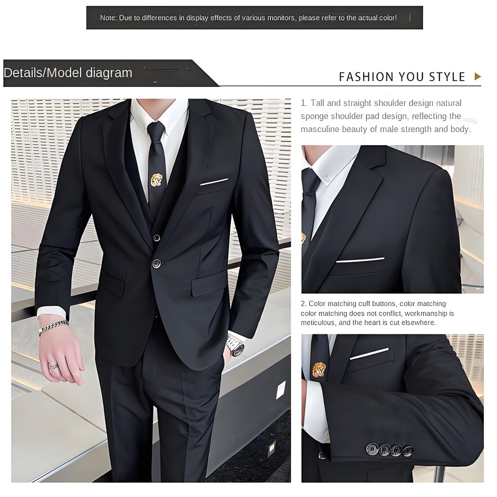 Men's 3-Piece Suit Set | Locally Shipped | Comfortable Fabric ...