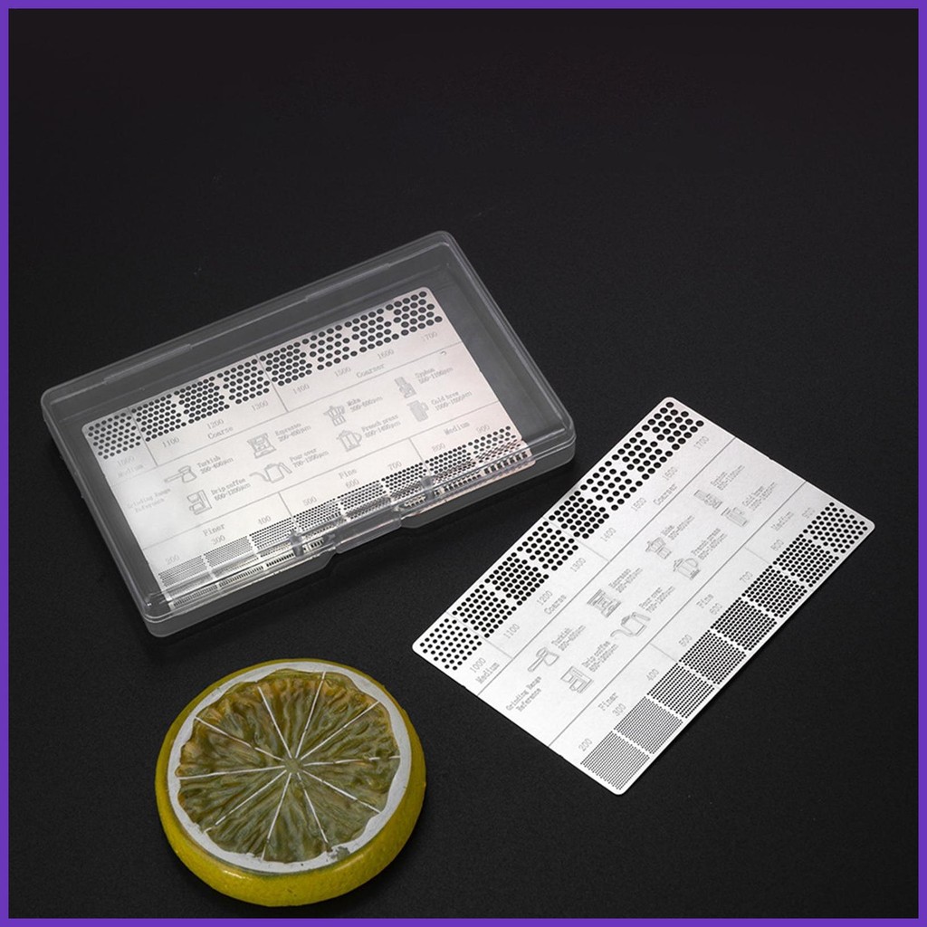 Coffee Grind Size Ruler Coffee Grind Size Chart 2 Pieces Ruler ...