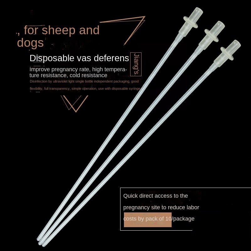 10pcs Disposable Artificial Insemination Catheter Rod Disposable Vas ...