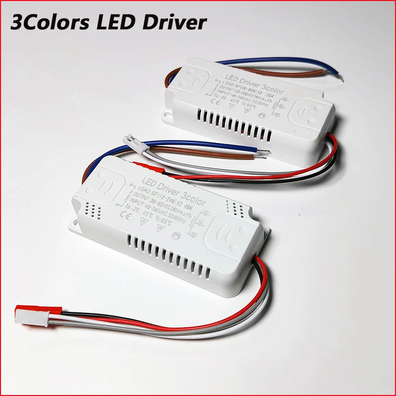 3-Color LED Driver 40-60W x2 / 60-80W x2 for Constant Current LED Strip ...