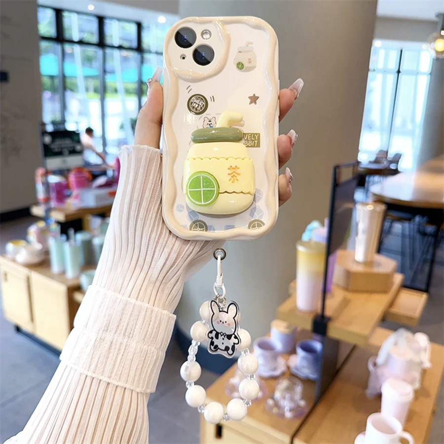 Xiaomi 13T 12T Poco F6 X6 M6 F5 X5 F4 F3 X4 X3 GT NFC M6 M4 M3 C65 C55 C40 11 12 13 14 12S LITE PRO Civi 2 esteetiline sidrunikarva alusega Cow käevõruümbris_voghion.com