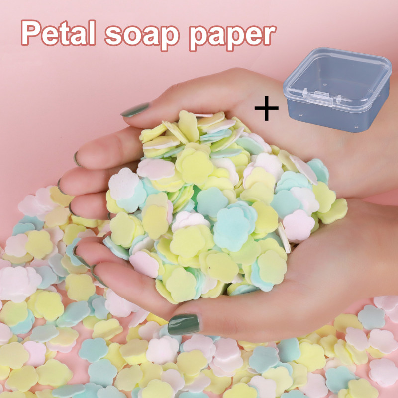 1000pcs Disposable Hand Wash Tablets Flower Petals Soap Tablets Mixed ...