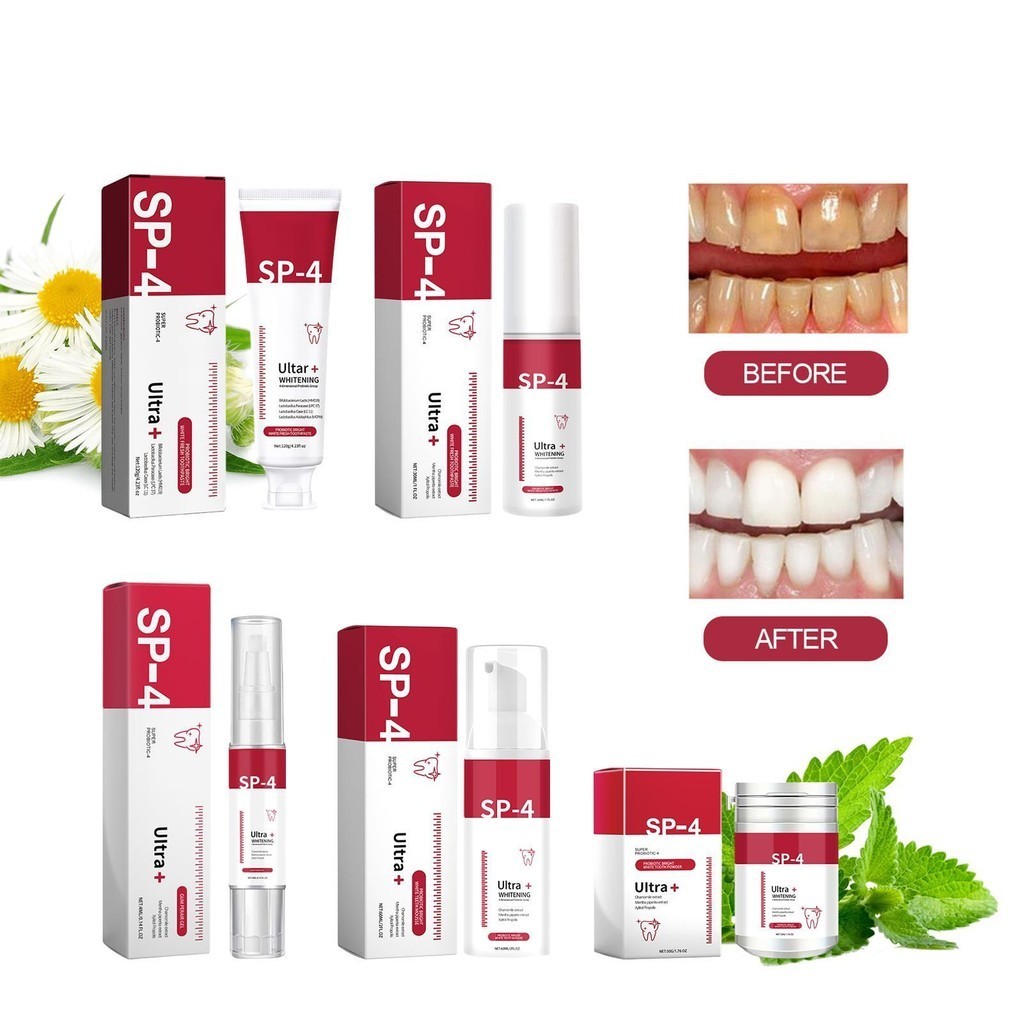 SP4 Fresh Breath Toothpaste Mousse Gum Repair Gel Teeth Whitening
