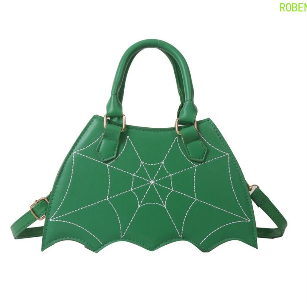 ROBEN Halloween Bag PU Leather Bat Wing Spider Web Shoulder Bag Funny Harajuku Halloween Props Handbag Halloween Crossbody Bag Outdoor Shopee Philippines