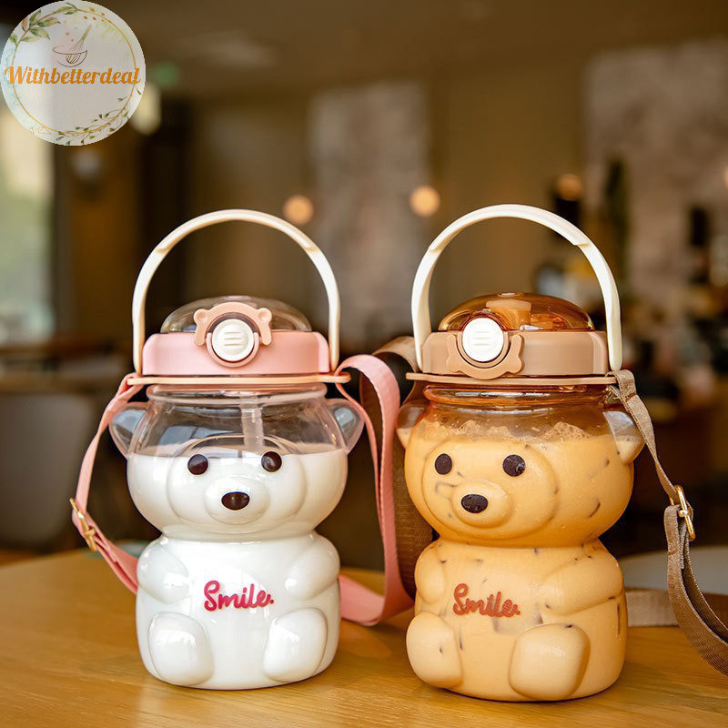Withbetter 1 Liter Water Bottle For Kids Tumbler With Straw Mug Cup ...