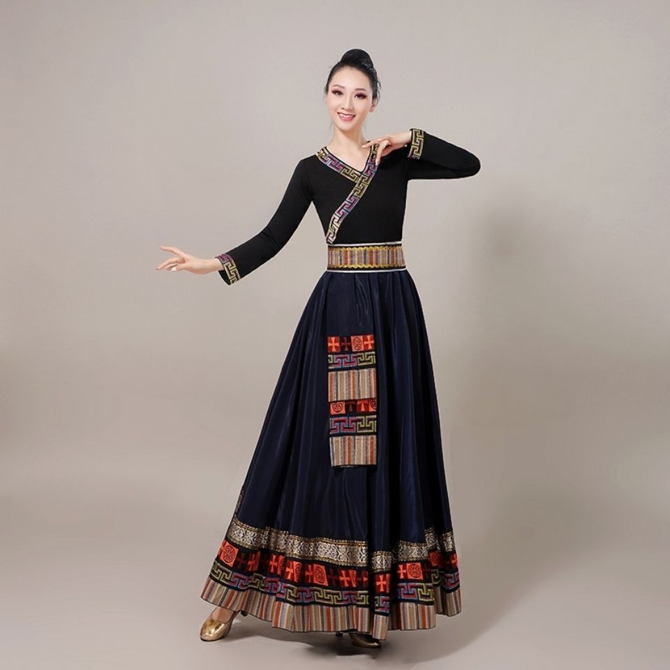Tibetan Top Practice Top Square Dance Folk Dance Performance Costume ...