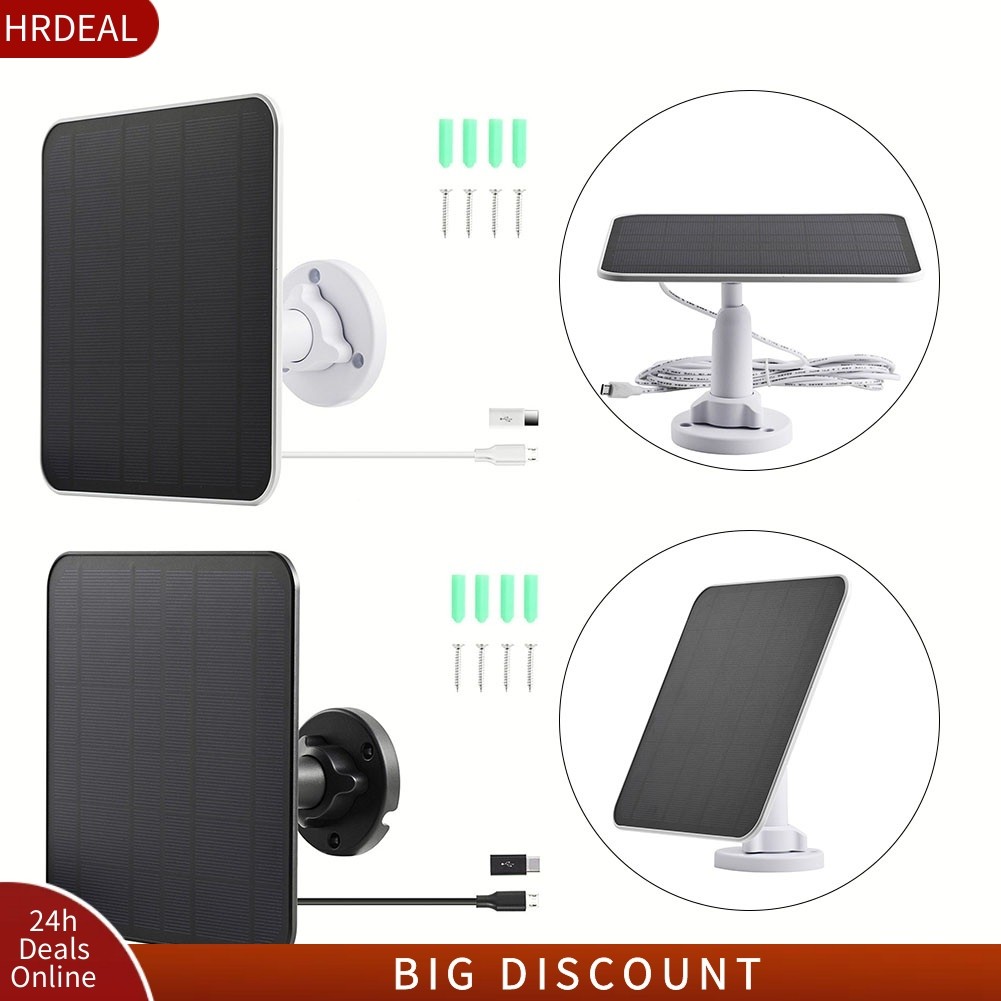DEAL 5W Solar Panel Charger For Ring Video Doorbell 4/3/2 Solar