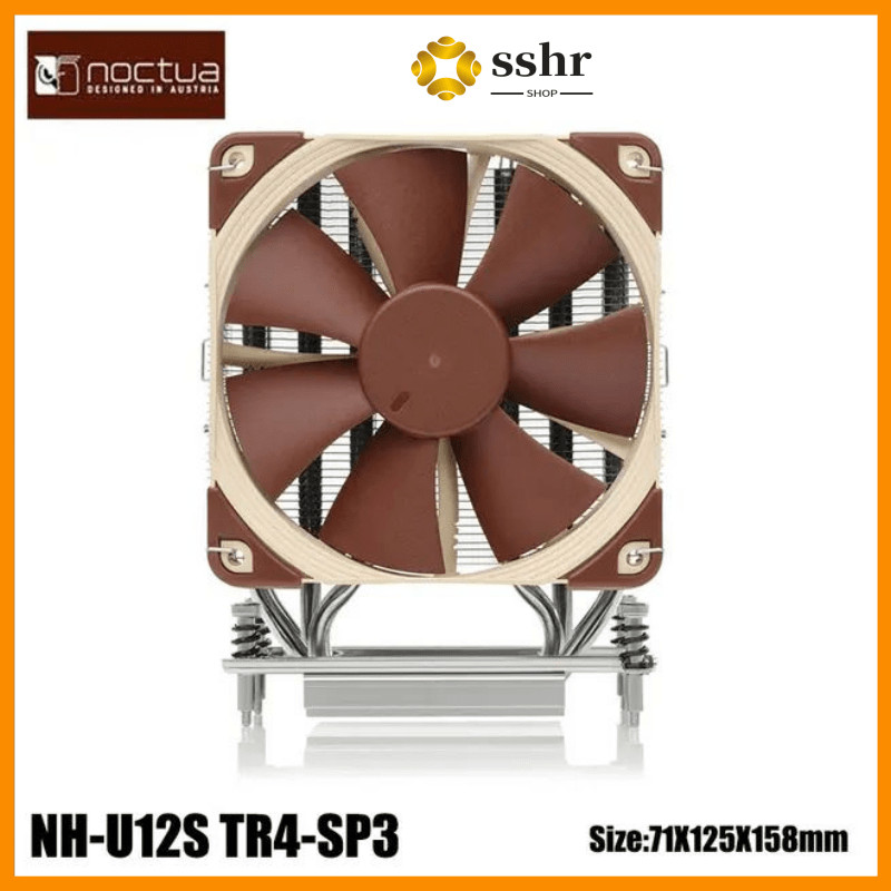Noctua NH-U12S TR4-SP3 5 Heatpipe Desktop CPU 120mm PWM Tower Radiator ...