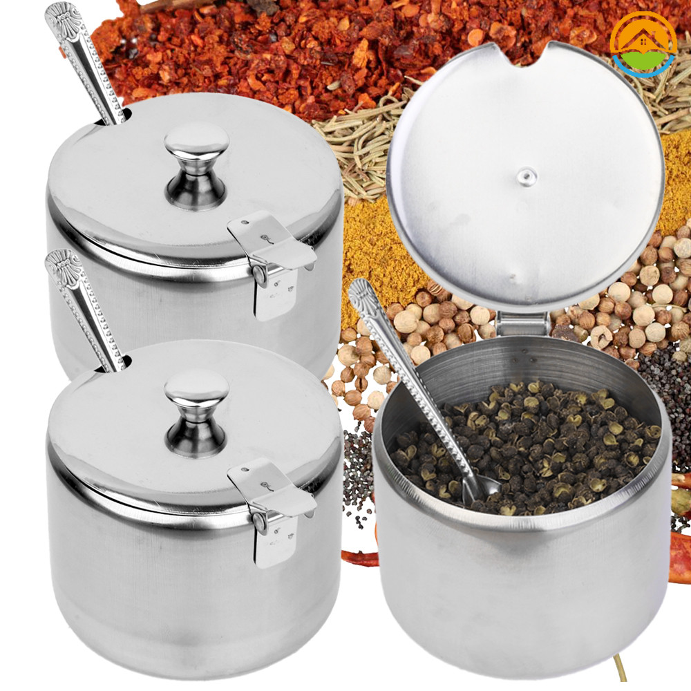 Dustproof Condiment Tank Chili Oil Sea Salt Pepper Powder Spice ...