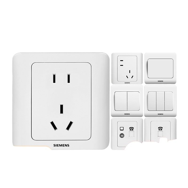Siemens switch socket panel vision Yabai 86 five-hole socket with usb ...