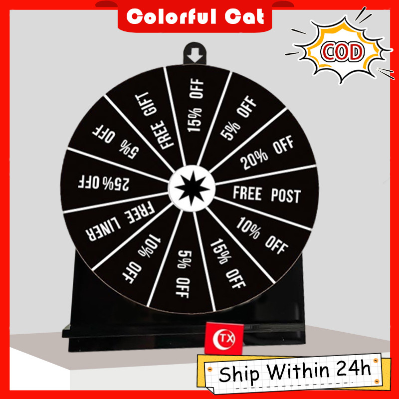 Tabletop Prize Turntable,Lucky Draw Roulette Wheel,Fortune Wheel For Wheel For Promotional Activities I.727947410