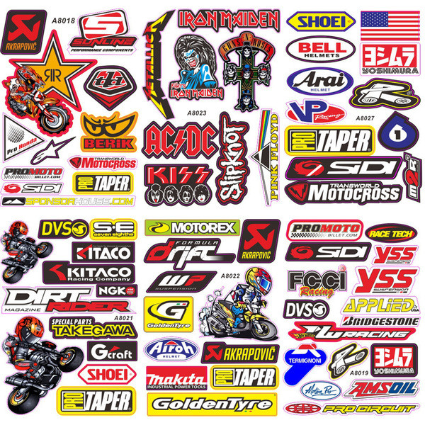 Motorcycle Scooter Electric Car Personality Modified Car Decal ...
