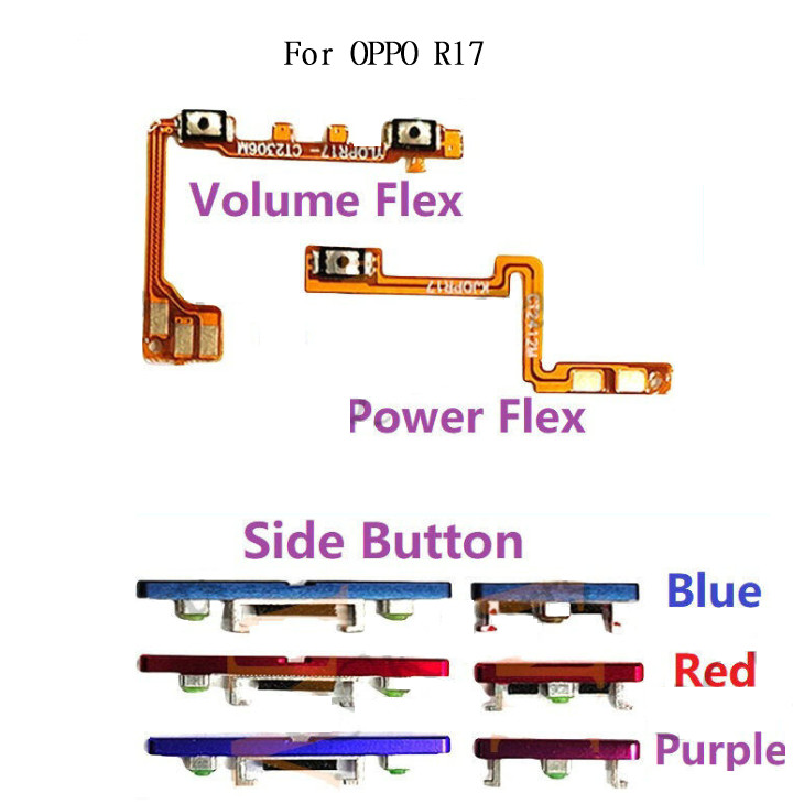 Power Volume Flex Button for OPPO R17 Side Button Flex Cable Keys ...
