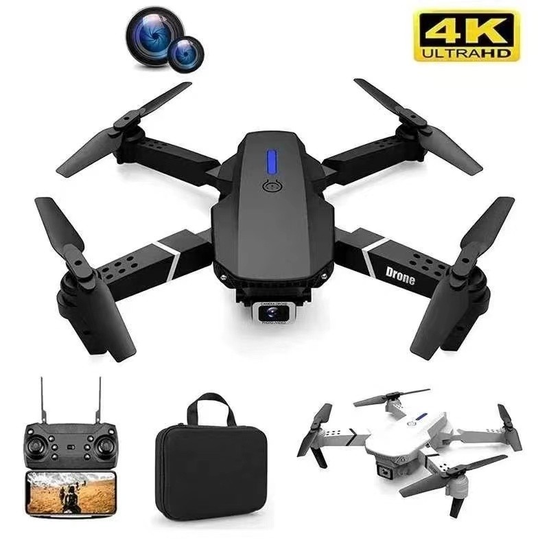 E88 Drone with 4K HD Camera and WiFi Remote Control - Portable Mini ...