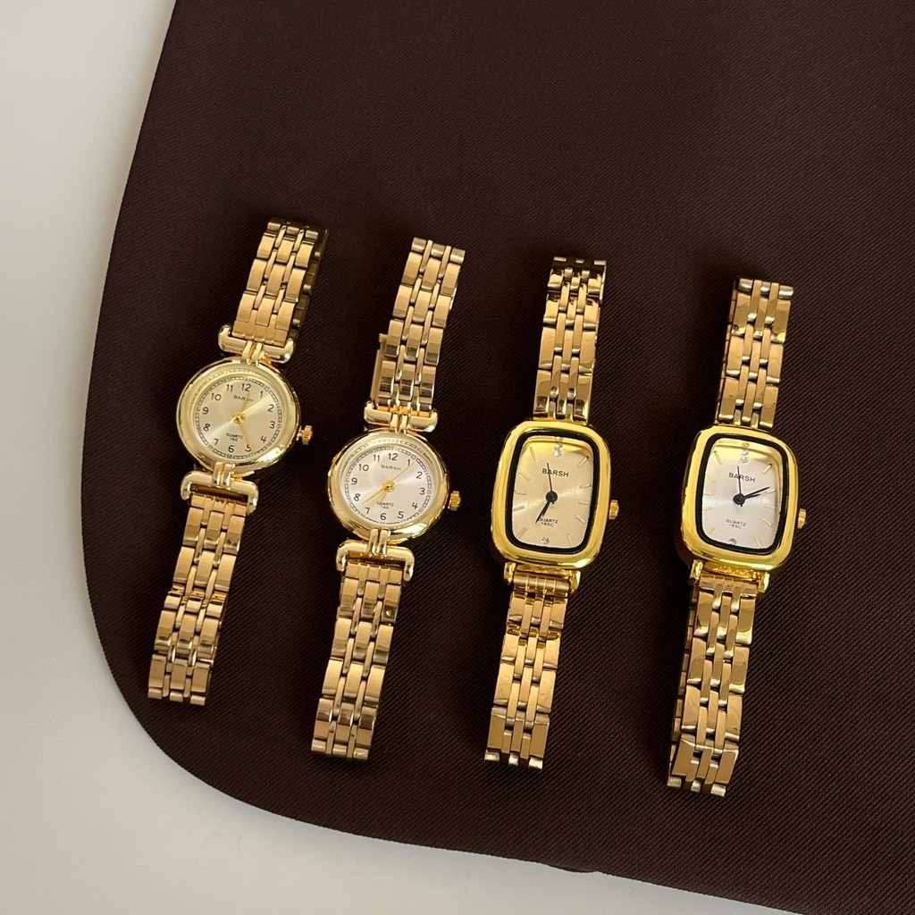 Barsh Gold Women's Watch – Vintage Square Retro na Quartz Watch na may ...