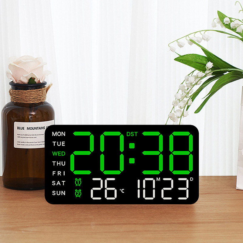Simple Style digital wall clock with LED battery power supply, large ...