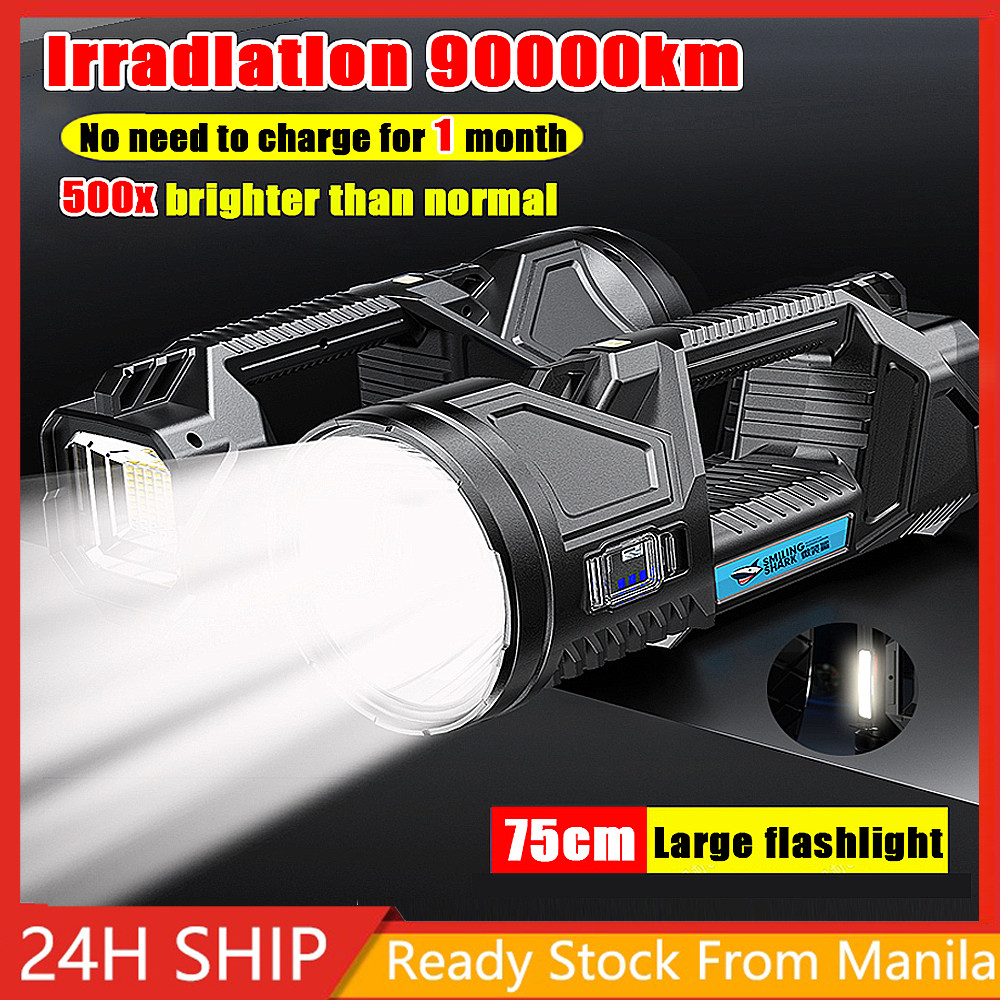 2026 new LED Flashlight 90000 LM Large rechargeable heavy duty ...