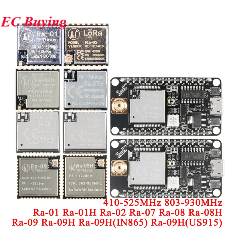 Ra-08 Ra-08H LoRaWAN Development Board Module LoRa WAN Ra-01 Ra-02 Ra ...