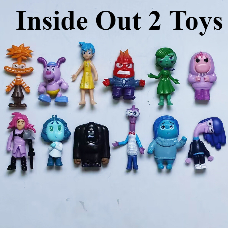 12pcs Inside Out 2 Toys Action Figure Joy Sadness Anger Disgust Fear ...