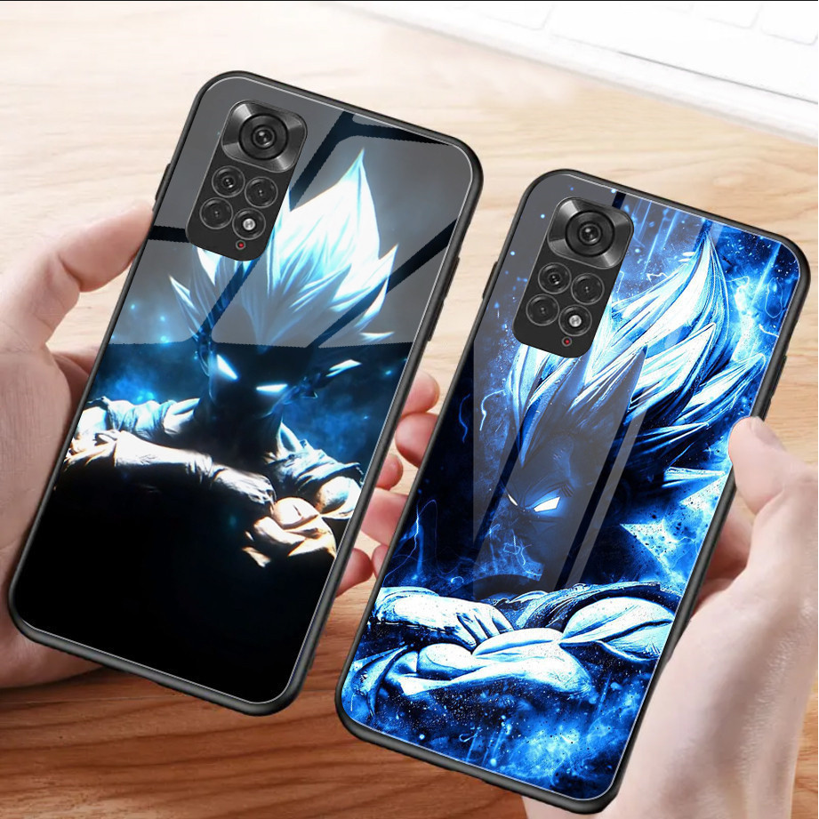 Vegeta Dragon Ball Z Tempered Glass Phone Case For Xiaomi Redmi Note 8 