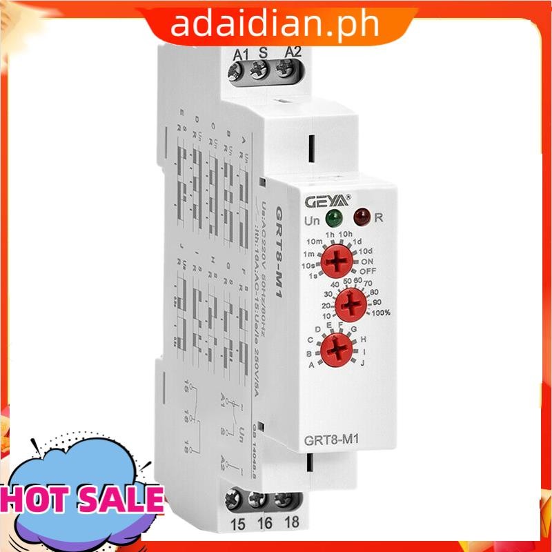 [in stock]GEYA GRT8-M1 on Off Time Delay Relay 16A AC/DC12V-240V ...