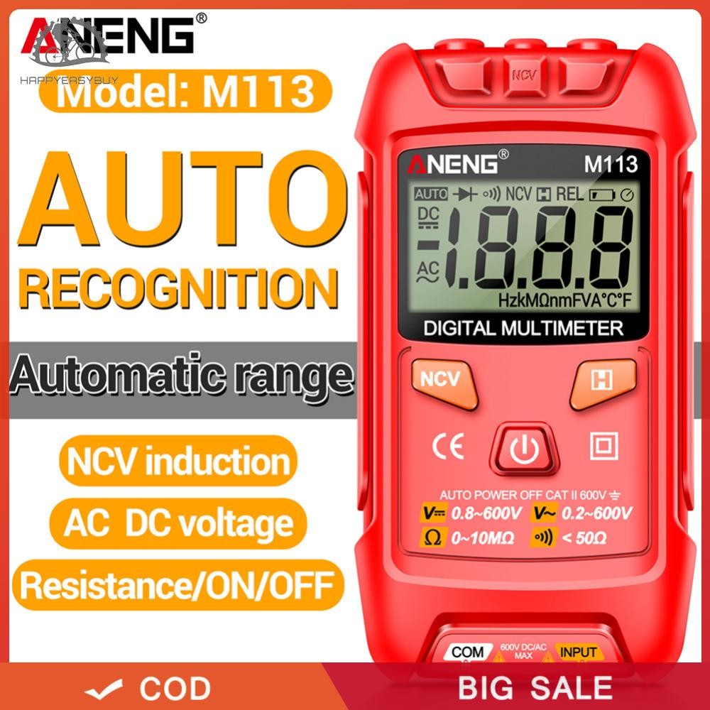 【COD 】ANENG M113 Digital Multimeter AC/DC Voltage Current Meter with ...