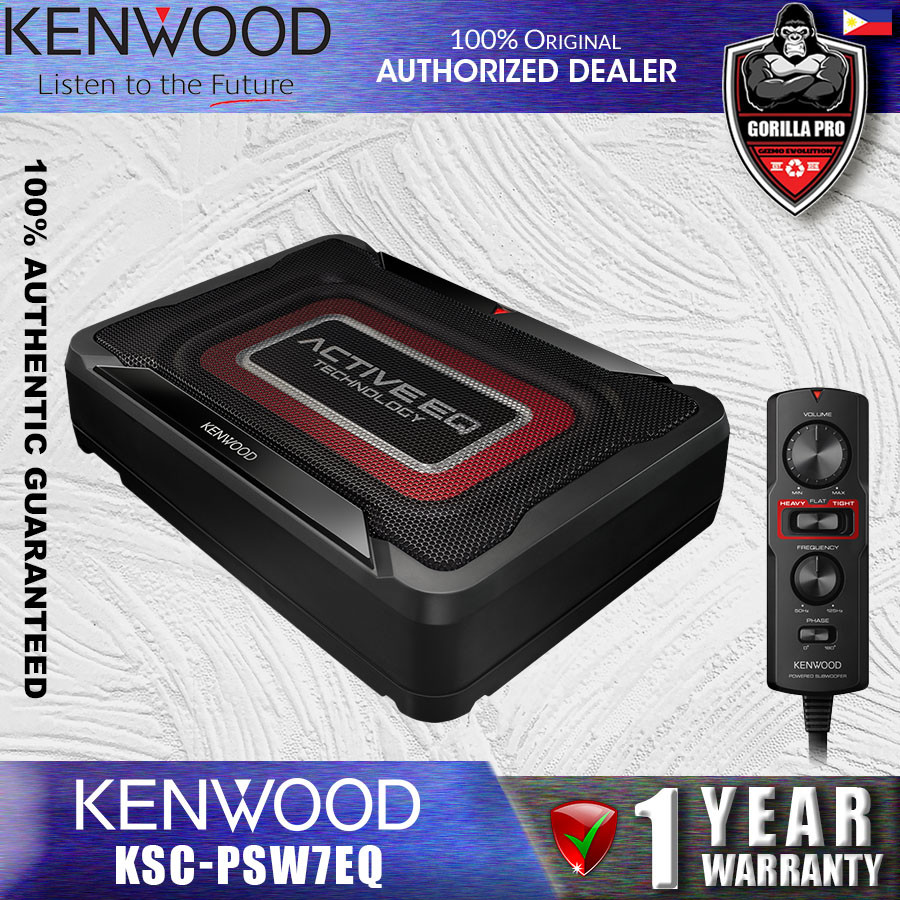 Kenwood KSCPSW7EQ Compact Powered Subwoofer 80W RMS, 160W Peak 8.