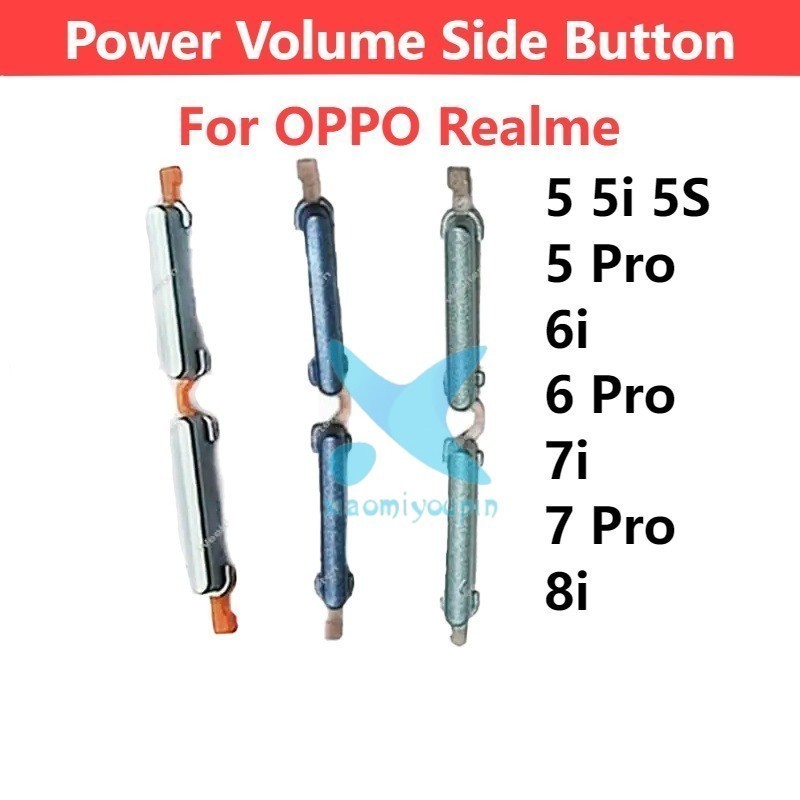 For Realme 5 5i 5S 5 Pro 6i 6 Pro 7i 7Pro 8i Power Volume Side Button ...